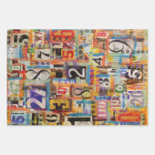 包装紙またはコラージュとデコページ紙 ラッピングペーパーシート (正面)