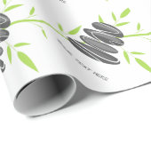 包装紙を積み重ねる禅の芸術の小石の石 ラッピングペーパー (ロールコーナー)