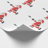 包装紙を置くサンタクロースディスクゴルフ ラッピングペーパー (角)
