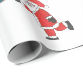 包装紙を置くサンタクロースディスクゴルフ ラッピングペーパー (ロールコーナー)