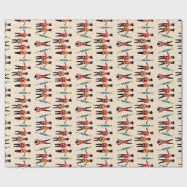 包装紙を踊るくるみ割り ラッピングペーパー