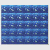 包装紙サメ ラッピングペーパー (フラット)