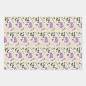 包装紙シーツ猫の魚サボテンの前足ミウ ラッピングペーパーシート (正面2)