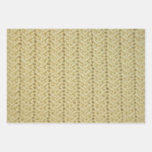 包装紙シートセットバスケット織りケーブルステッチ ラッピングペーパーシート (正面)