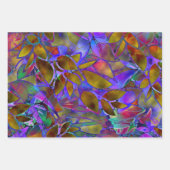 包装紙シートセットフローラステンドグラス ラッピングペーパーシート (正面3)