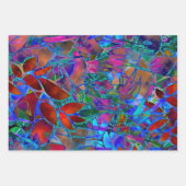 包装紙シートセットフローラステンドグラス ラッピングペーパーシート (正面2)