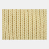 包装紙シートセット編み物パターンTrio Dua ラッピングペーパーシート (正面3)