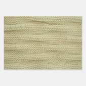 包装紙シートセット編み物パターンTrio Dua ラッピングペーパーシート (正面2)