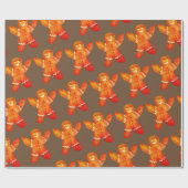 包装紙ジンジャーブレッドスケッチ ラッピングペーパー (フラット)