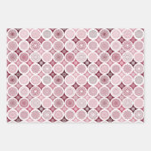 包装紙セット3枚曼荼羅パターン ラッピングペーパーシート (正面2)