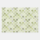 包装紙セット3枚曼荼羅パターン ラッピングペーパーシート (正面)