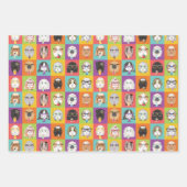 包装紙ハッピーギニアピッグ ラッピングペーパーシート (正面2)