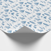 包装紙ビーチテーマ ラッピングペーパー (角)