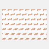 包装紙フラットシートセット3,レトロ花 ラッピングペーパーシート (正面2)