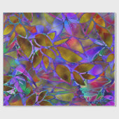 包装紙フローラ抽象芸術ステンドグラス ラッピングペーパー (フラット)