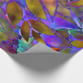 包装紙フローラ抽象芸術ステンドグラス ラッピングペーパー (角)