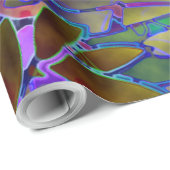 包装紙フローラ抽象芸術ステンドグラス ラッピングペーパー (ロールコーナー)