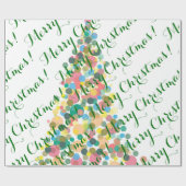 包装紙メリークリスマス ラッピングペーパー (フラット)