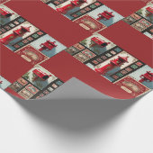 包装紙ヴィンテージメール包装紙 ラッピングペーパー (角)