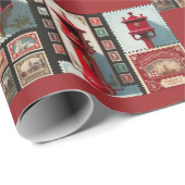 包装紙ヴィンテージメール包装紙 ラッピングペーパー (ロールコーナー)