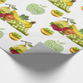 包装紙健康食品 ラッピングペーパー (角)