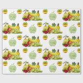 包装紙健康食品 ラッピングペーパー (フラット)