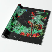 包装紙濃厚抽象芸術ドライフラワープラスチック ラッピングペーパー (アンロールド)