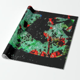 包装紙濃厚抽象芸術ドライフラワープラスチック ラッピングペーパー