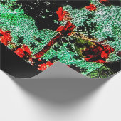 包装紙濃厚抽象芸術ドライフラワープラスチック ラッピングペーパー (角)