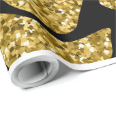 包装紙牛金ゴールドパターン ラッピングペーパー (ロールコーナー)