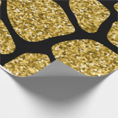 包装紙牛金ゴールドパターン ラッピングペーパー (角)