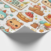 包装紙誕生日テーマ ラッピングペーパー (角)