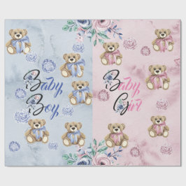 包装紙転が30'性別のパーティーの表示 ラッピングペーパー