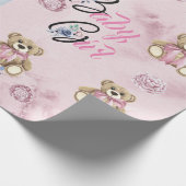 包装紙転が30'性別のパーティーの表示 ラッピングペーパー (角)