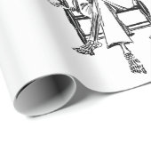 包装紙骨格喫煙たばこ ラッピングペーパー (ロールコーナー)