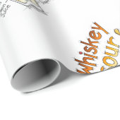 包装紙-ウイスキーサワーのレシピのカクテルの芸術 ラッピングペーパー (ロールコーナー)