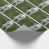 包装紙、ギフト用包装紙のあなたのペットの後をつけて下さい ラッピングペーパー (角)