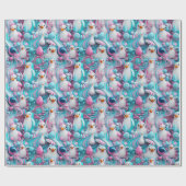 包装紙 – トランスジェンダープライドペンギン1 (フラット)