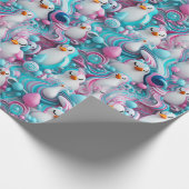 包装紙 – トランスジェンダープライドペンギン1 (角)