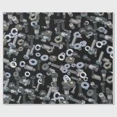 包装紙 – ナットとボルト (フラット)