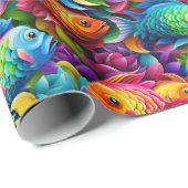 包装紙-プライド魚1 ラッピングペーパー (ロールコーナー)