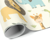 包装紙 – 動物園パーティー (ロールコーナー)