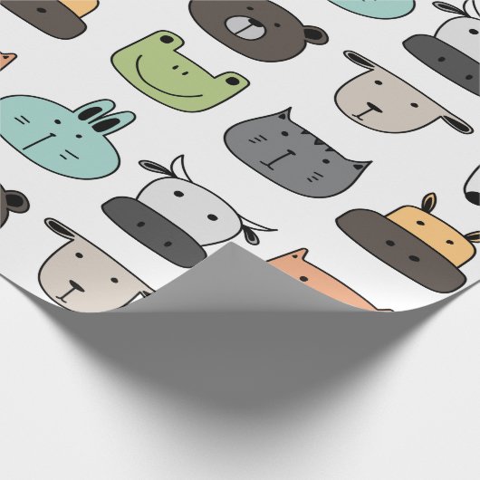 包装紙 – 動物顔 (角)
