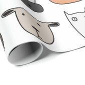 包装紙 – 動物顔 (ロールコーナー)