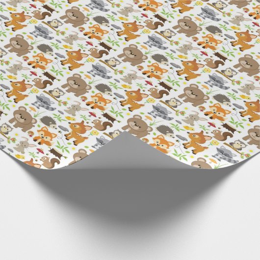 包装紙 – 森林動物2 (角)