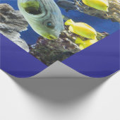 包装紙，海下，魚 ラッピングペーパー (角)