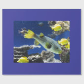 包装紙，海下，魚 ラッピングペーパー (フラット)