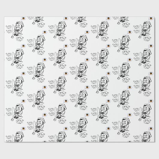 包装紙 漁師 (フラット)