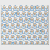 包装紙 - 男の子が生まれました (フラット)