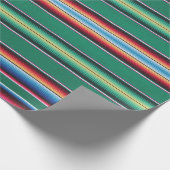 包装紙、緑serapeのプリント ラッピングペーパー (角)